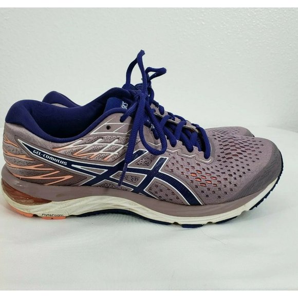 Asics Women’s Gel Cumulus 21 1012A468 purple Blue Running Shoes Lace Up Size 9.5 - Picture 2 of 10